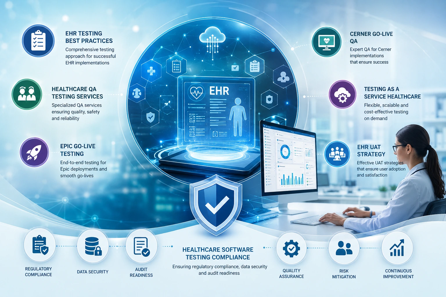 healthcare EHR go-live testing strategy